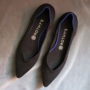 Rothy's Black Pointed Ballet Flat